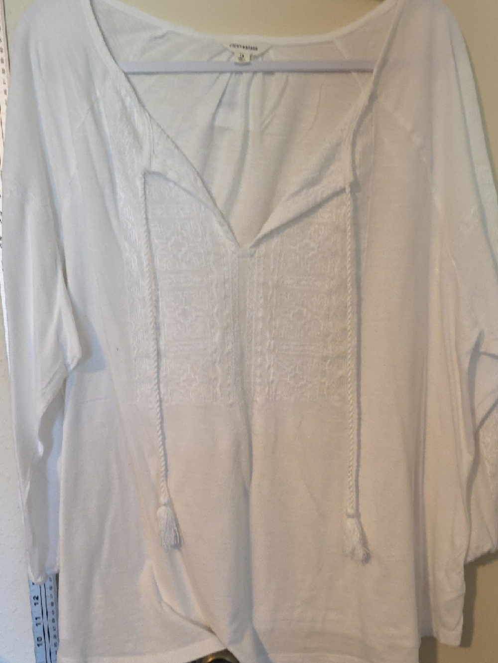 Lucky Brand White Blouse 1X